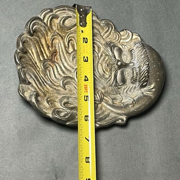 Vintage Santa Claus Candy Dish International Siler Company Silver Plated - Picture 10 of 11